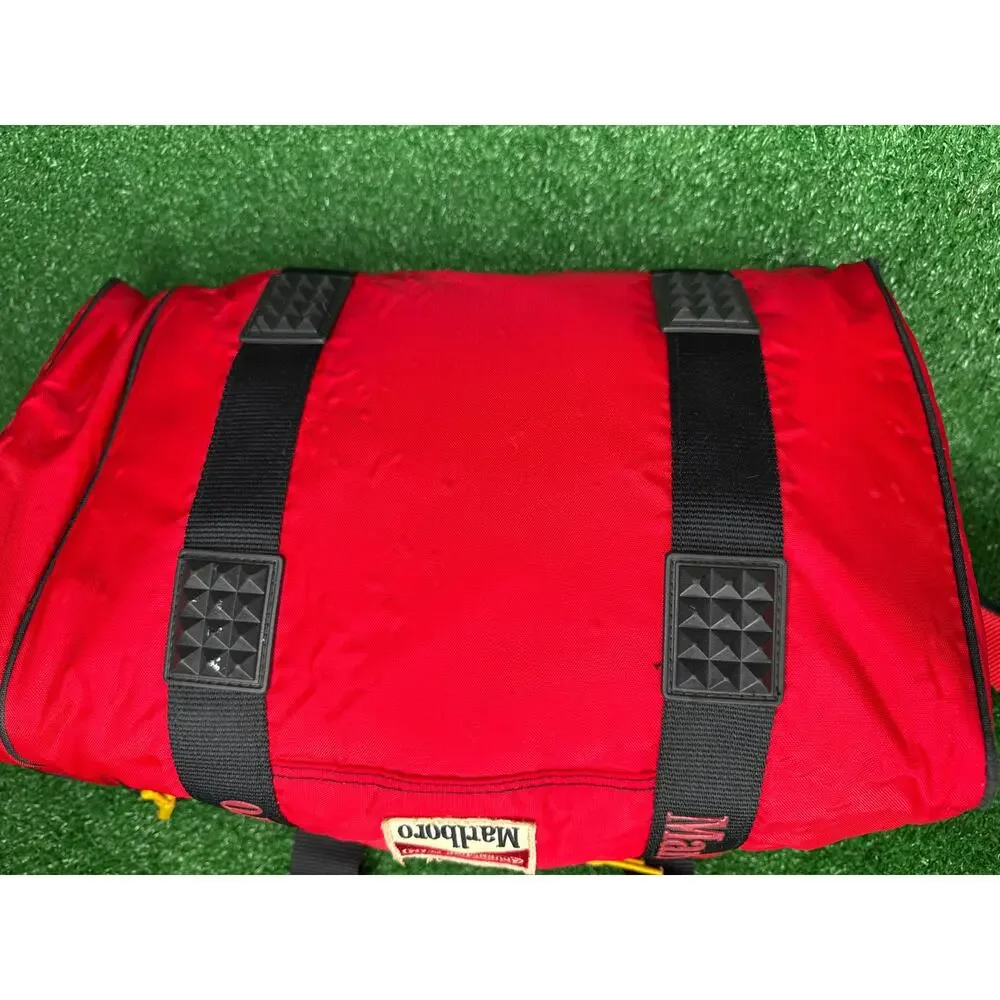 Vintage Marlboro Adventure Team Lizard Rock Cooler Bag Red Insulated Travel Tote